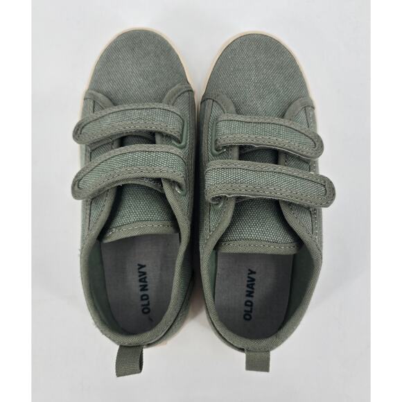 Old Navy Olive Green Canvas Kids’ Sneakers – Size 11 (17.5 cm) - Picture 6 of 8